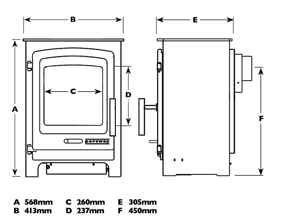 Portway Stoves 1 Balanced Flue Gas Stove