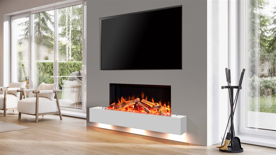 Ultiflame VR Firebeam 800 Smooth White