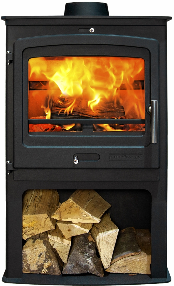 P2 Contemporary Multifuel Stove & Log Store BFM Europe Ltd