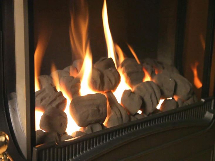 Beautiful coals & flames