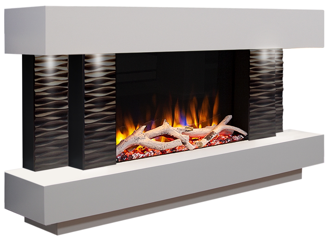 Ultiflame VR Gemma Illumia 600 Smooth White Suite (CEUL6GRE-TBW) 