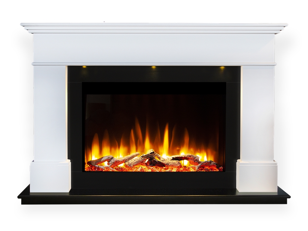 Ultiflame VR Adour Aleesia Suite White Black interior cutout