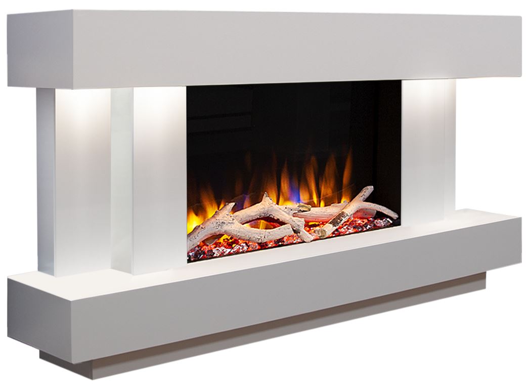 Ultiflame VR Gemma Illumia 600 Smooth White Suite (CEUL6GRE-SWT) 