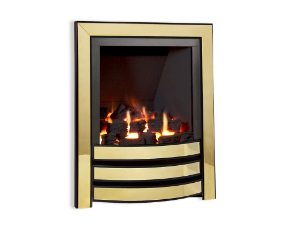 Quasar coal Signature fascia Brass & Black cutout