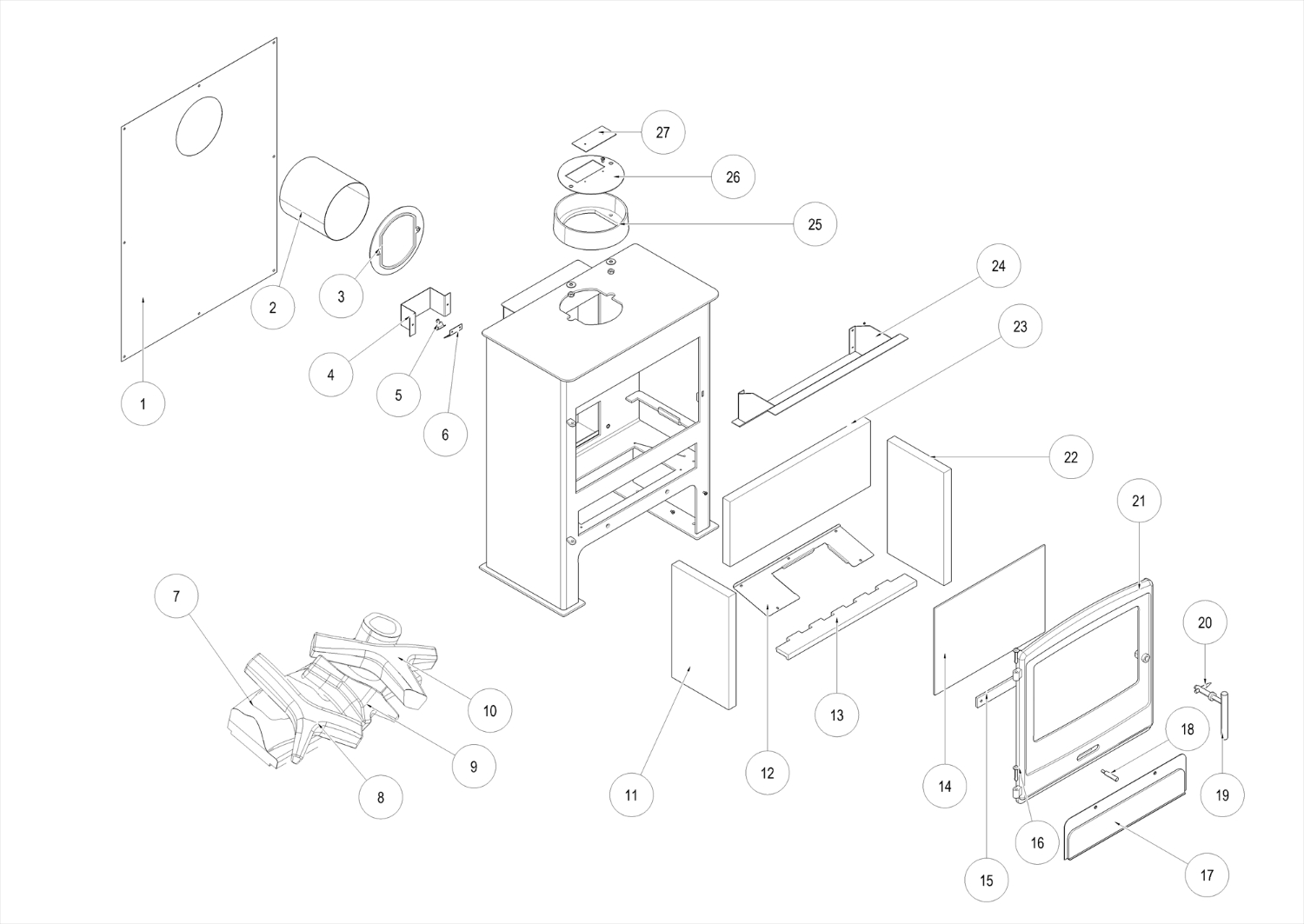 Stove Body Assembly BFM Europe Ltd