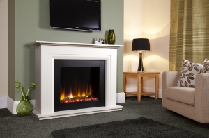 Ultiflame Elara 22" Smooth White Suite (CEULEWRE)